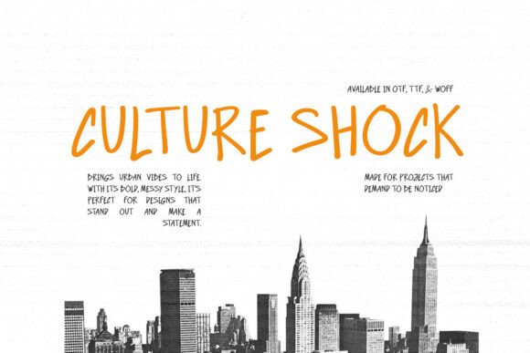 Culture Shock Font - Featured Image