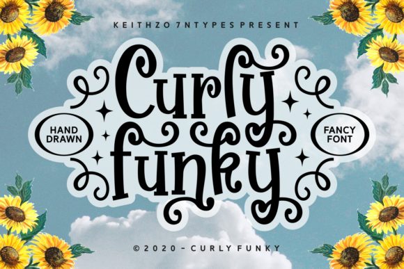 Curly Funky Font - Featured Image