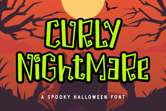 Curly Nightmare Font - Featured Image