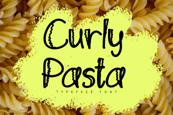 Curly Pasta Font - Featured Image