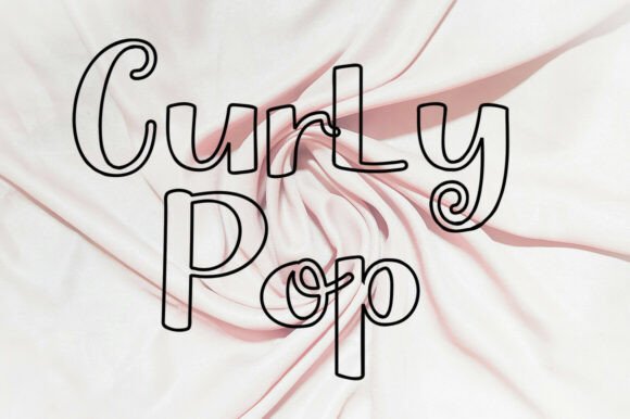 Curly Pop Font - Featured Image