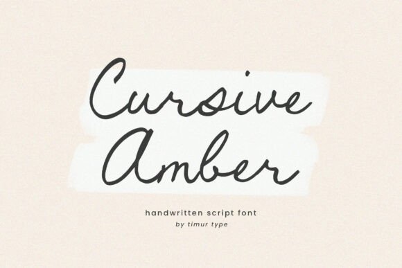 Cursive Amber Font - Featured Image