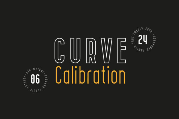 Curve Calibration Family Font - Featured Image