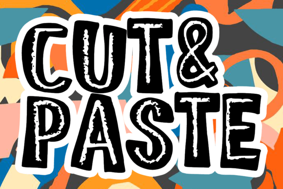 Cut and Paste Font - Featured Image