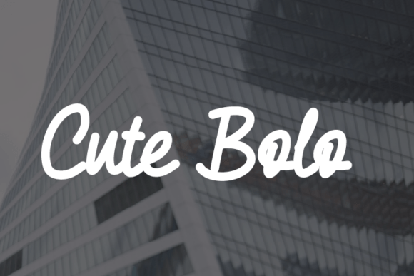Cute Bolo Font - Featured Image