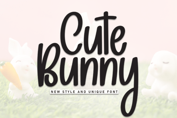 Cute Bunny Font - Featured Image