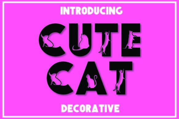 Cute Cat Font - Featured Image