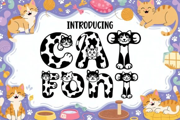 Cute Cat Font - Featured Image