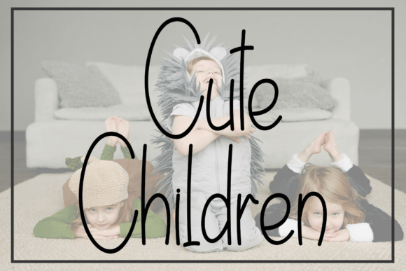 Cute Children Font - Featured Image