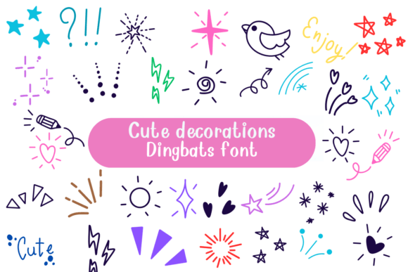 Cute Decorations Font - Featured Image