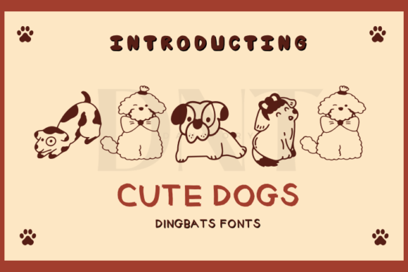 Cute Dogs Font - Featured Image