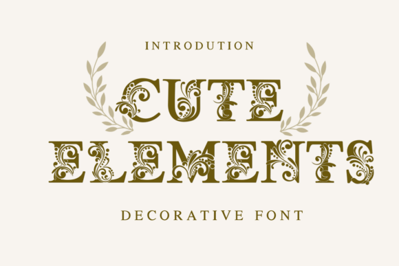 Cute Elements Font - Featured Image