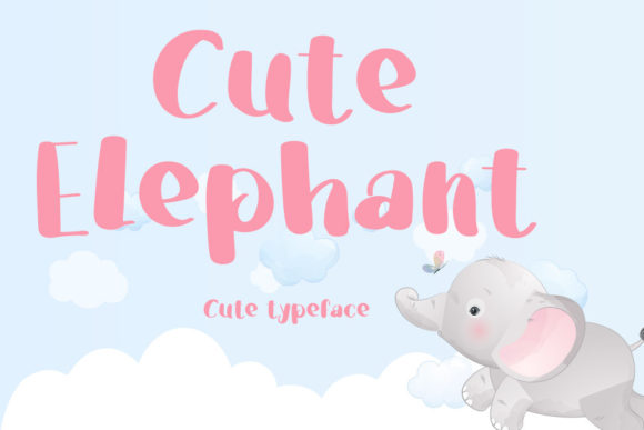 Cute Elephant Font - Featured Image