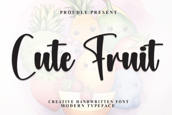 Cute Fruit Font - Featured Image
