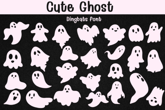 Cute Ghost Font - Featured Image