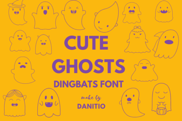 Cute Ghost Font - Featured Image