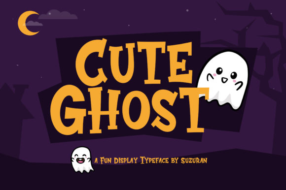Cute Ghost Font - Featured Image