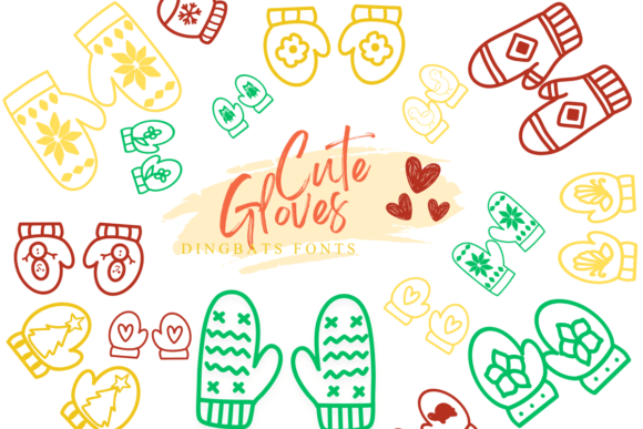 Cute Gloves Font - Featured Image