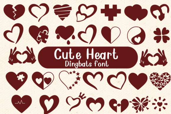 Cute Heart Font - Featured Image