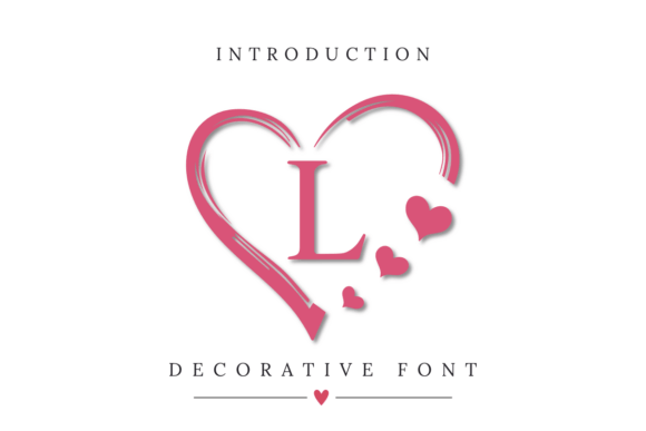 Cute Heart Monogram Font - Featured Image