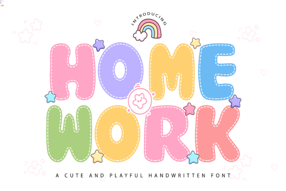 Cute Homework Font - Featured Image