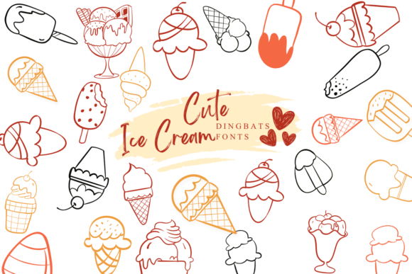 Cute Ice Cream Font - Featured Image