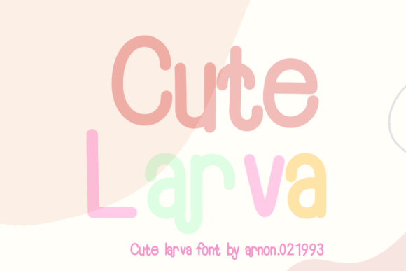 Cute Larva Font - Featured Image