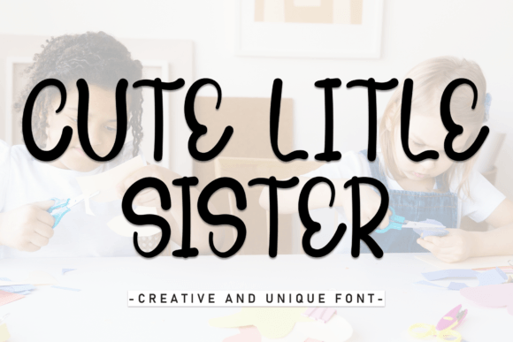 Cute Little Sister Font - Featured Image