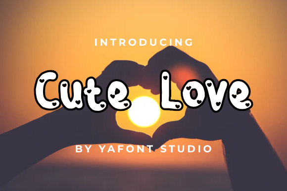 Cute Love Font - Featured Image