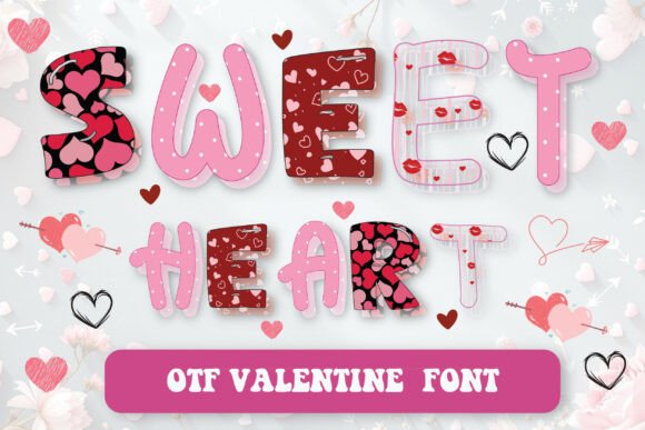 Cute Love Pack Font - Featured Image