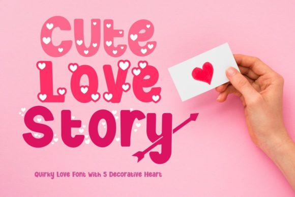 Cute Love Story Font - Featured Image