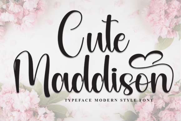 Cute Maddison Font - Featured Image