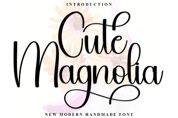 Cute Magnolia Font - Featured Image