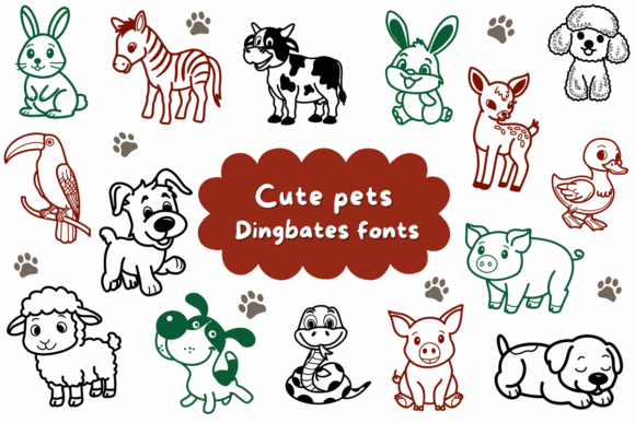 Cute Pets Font - Featured Image