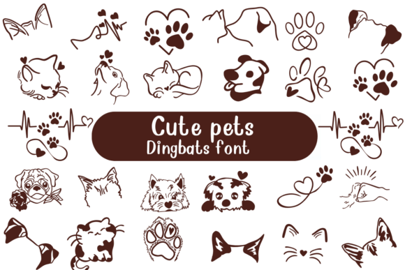 Cute Pets Font - Featured Image