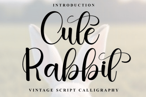 Cute Rabbit Font - Featured Image