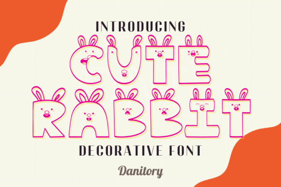 Cute Rabbit Font - Featured Image