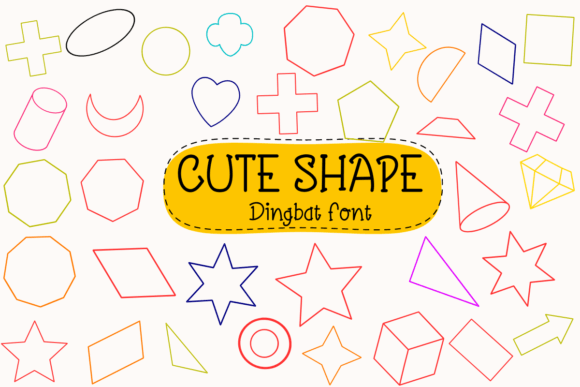 Cute Shape Font - Featured Image