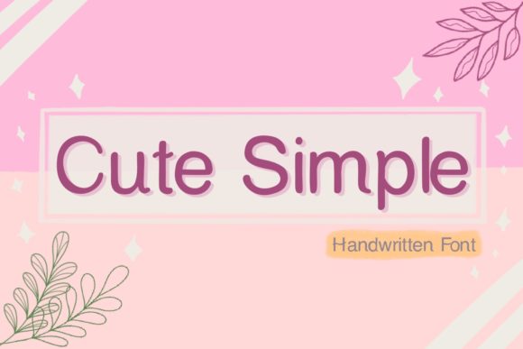 Cute Simple Font - Featured Image