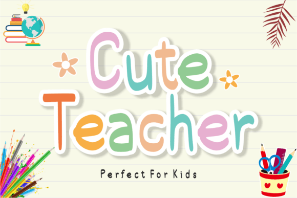 Cute Teacher Font - Featured Image