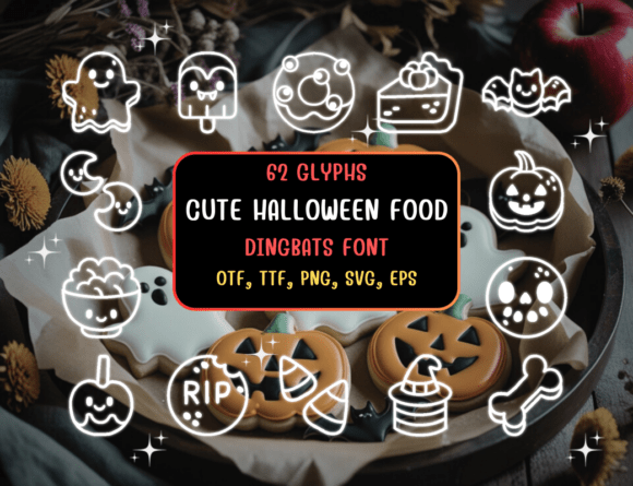 Cutehalloweenfood Regular Font - Featured Image