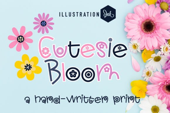 Cutesie Bloom Font - Featured Image