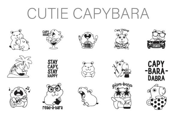 Cutie Capybara Dingbats Font - Featured Image