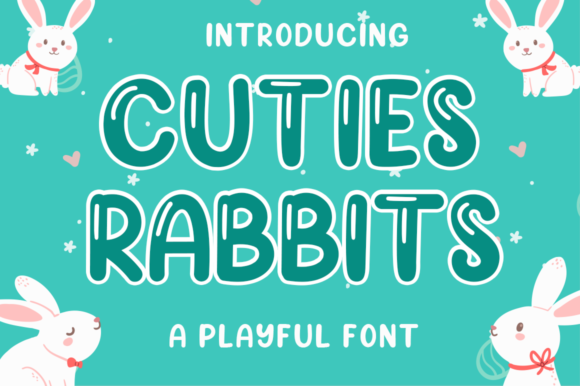 Cuties Rabbits Font - Featured Image