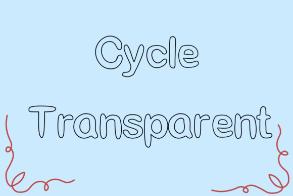 Cycle Transparent Font - Featured Image