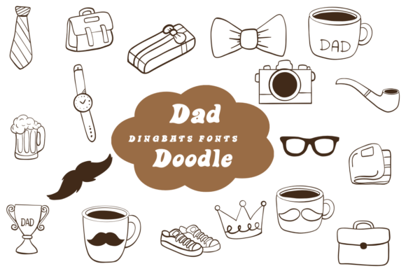 Dad Doodle Font - Featured Image