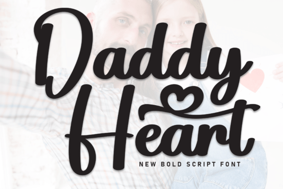 Daddy Heart Font - Featured Image