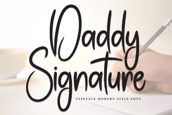 Daddy Signature Font - Featured Image