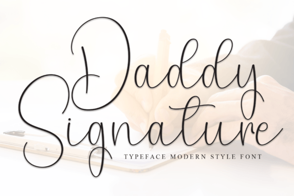 Daddy Signature Font - Featured Image