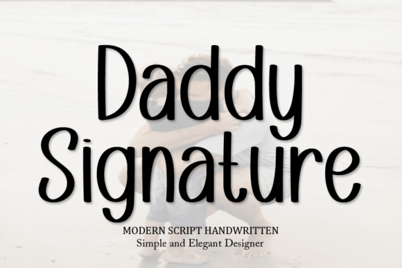 Daddy Signature Font - Featured Image